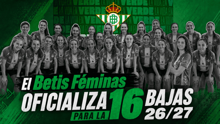 El Betis Féminas oficializa 16 bajas para la 26/27