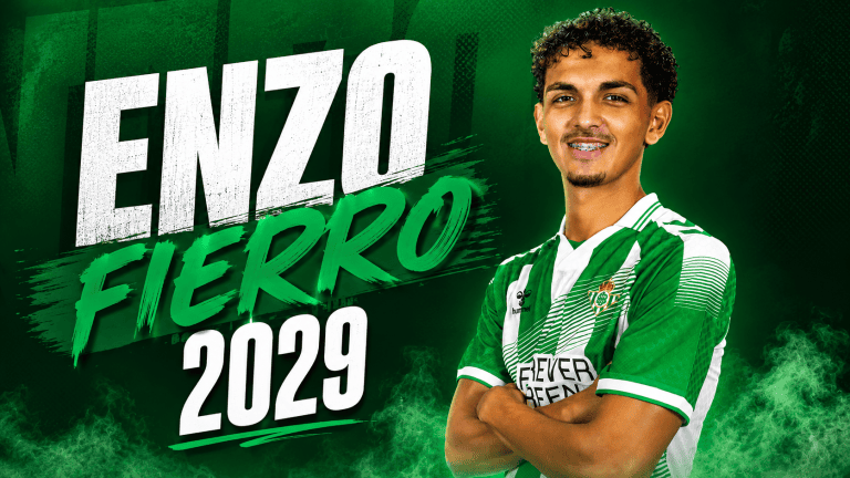 Enzo Fierro renueva con el Real Betis hasta 2029