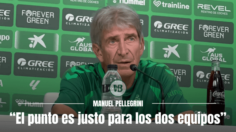 Pellegrini: “El punto es justo para los dos equipos”