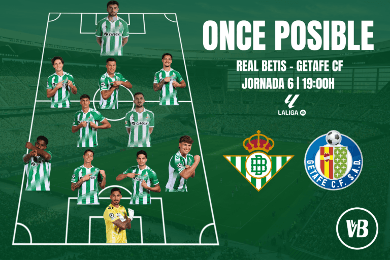 Posibles alineaciones del Real Betis vs Getafe CF