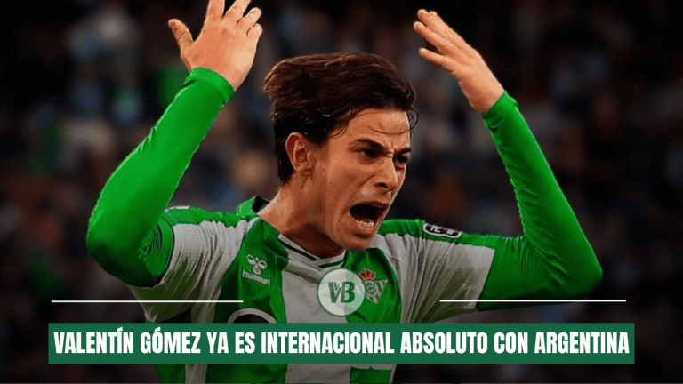 Valentín Gómez ya es internacional absoluto con Argentina