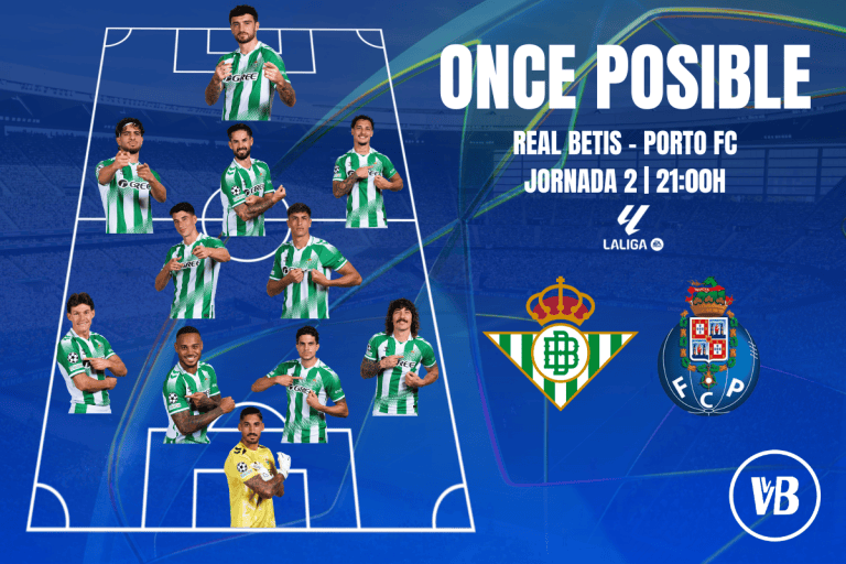 Posibles alineaciones del Real Betis vs FC Porto