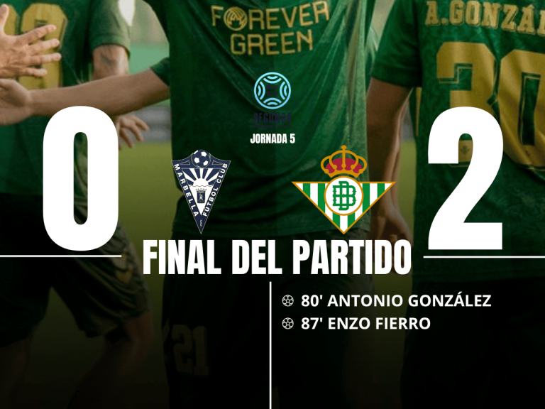 CRÓNICA | Marbella FC 0-2 Betis Deportivo: asalto en Marbella