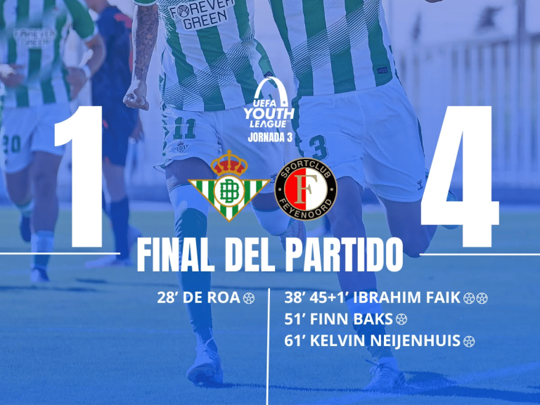 CRÓNICA | Real Betis Juv vs Feyenoord Juv: tarde de goleada